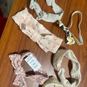 Pink and Gray Hair Accessories Set